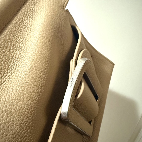 Boyy Karl 24 Soft Leather Satchel Bag Trench Beige $1700 - Picture 6 of 10